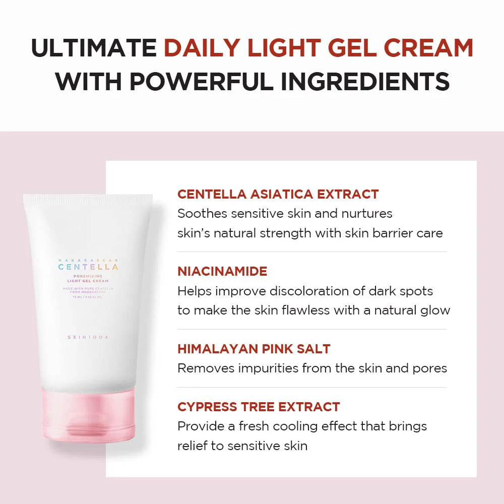 Madagascar Centella Poremizing Light Gel Cream - Gel Crème