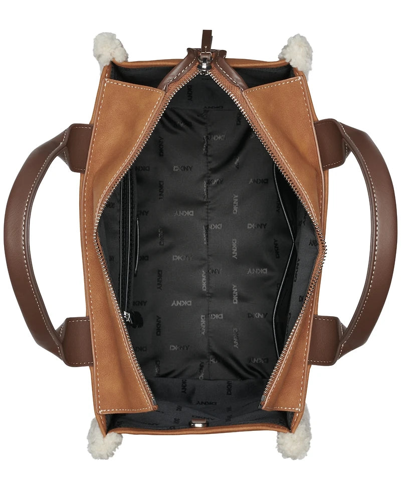 DKNYC Leather Marley Diamond Tote