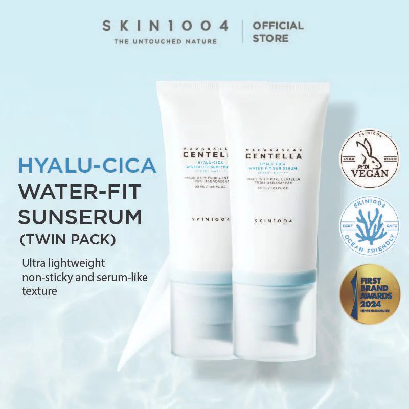 Madagascar Centella Hyalu-Cica Water-Fit Sun Serum – Duo